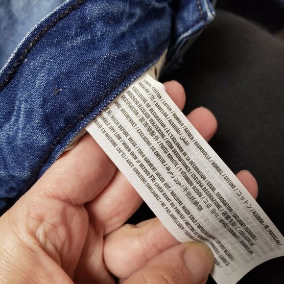 Abercrombie & Fitch Ames slim boyfriend distressed ripped jeans size 24 - Picture 11 of 15